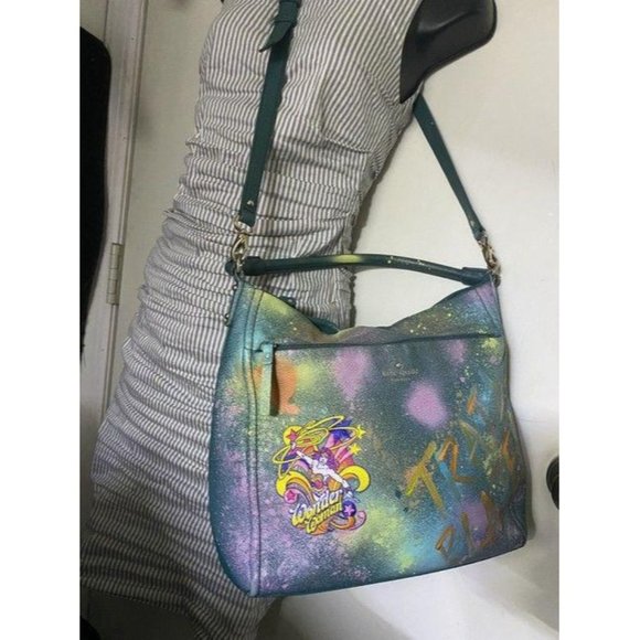 kate spade w hand shoulder customized by me w appl - Picture 8 of 12